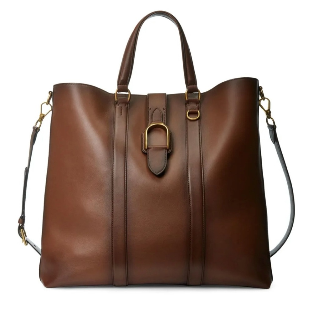 Ralph Lauren Purple Label Brown Leather Bag - Picture 2 of 16